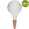 Bola de irrigação para plantas, branca fosca com base de cerâmica, 400ml - 2 