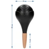 Bola de irrigação para plantas, preta fosca com base cerâmica (na embalagem) 400 ml - 7 