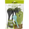 Bolas de irrigação para plantas, pretas foscas, com rolha, 400ml, 4 peças - 4 