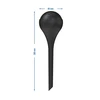 Bolas de irrigação para plantas, pretas foscas, com rolha, 400ml, 4 peças - 6 