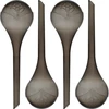 Bolas de irrigação para plantas, pretas transparentes, 400 ml, 4 unidades - 4 