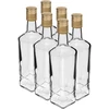 Butelka Pryncypalna 500 ml z zakrętką, 6 szt. - 3 butelka ozdobna, butelka na wódkę, butelka do alkoholu, butelka na nalewkę, butelki ozdobne