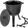 Caldeirão de caçador de ferro fundido com interior esmaltado, 8 L - 3 