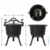 Caldeirão esmaltado, 10l, de ferro fundido - 5 