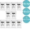 Carvão ativado de coco 1 kg x 10 - conjunto - 2 