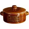 Cerâmica - pote para banha, redondo com tampa, 1 L  - 1 
