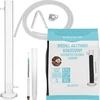 Coluna de filtração de vidro com alcoômetro, tubo de silicone e carvão de coco - 3 