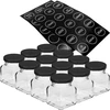 Conjunto com 12 frascos de 120 ml + 30 etiquetas para identificar especiarias ['etiquetas para especiarias', ' etiquetas para frascos', ' etiquetas para recipientes', ' autocolantes para recipientes de especiarias', ' autocolantes para ervas aromáticas', ' etiquetas pretas para especiarias', ' etiquetas autocolantes para especiarias', ' autocolantes para frascos', ' frascos', ' frascos pequenos', ' frasquinho', ' frasco de vidro', ' frascos de vidro', ' frasco com tampa', ' frascos para especiarias', ' frasco para ervas aromáticas', ' frasco 120 ml']