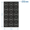 Conjunto de 12 x frasco 150ml + 30 etiquetas para marcar especiarias - 10 