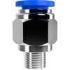 Conjunto de conector de encaixe + válvula de esfera + bico - 4 