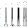 Conjunto de funis de aço inoxidável para enchidos verticais Browin de 3, 5, 7 L, 4 peças - 4 