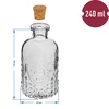 Conjunto de garrafinhas com rolhas, 240 ml - 4 unid. - 5 