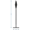 Conjunto fogueira diâmetro 58 cm e atiçador-suporte para caldeirão ou tampa de panela de ferro fundido - 9 