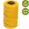 Corda de algodão amarela 2 mm/55 m/100 g - 4 