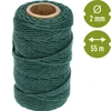 Corda de algodão verde 2 mm/55 m/100 g - 4 
