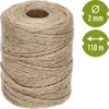 Corda de juta 2 mm/110 m/250 g - 4 