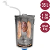 Defumador doméstico em panela, 35 L, para fogão a gás - 6 