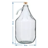 Demijohn 5 L Dama com tampa - sem cesto - 4 