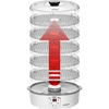 Desidratador para cogumelos, frutas, vegetais e ervas com regulação de temperatura, 240W, transparente - 8 