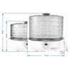 Desidratador para cogumelos, frutas, vegetais e ervas com regulação de temperatura, 240W, transparente - 11 