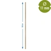 Estaca de aço revestida em forma de bambu, 150 cm x 11mm - 3 