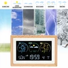 Estação meteorológica (RCC,DCF) - eletrônica, sem fio, iluminada, sensor, branca - 10 