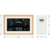 Estação meteorológica (RCC,DCF) - eletrônica, sem fio, iluminada, sensor, branca - 14 