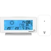 Estação meteorológica RCC, DCF – eletrônica, sem fio, sensor iluminado, branca - 5 