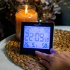 Estação meteorológica RCC, DCF – eletrônica, sem fio, sensor iluminado, preta - 10 