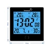 Estação meteorológica RCC, DCF – eletrônica, sem fio, sensor iluminado, preta - 8 