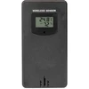 Estação meteorológica RCC – eletrônica, iluminada, sem fio, sensor, preta - 5 