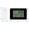 Estação meteorológica RCC – eletrônica, sem fio, sensor iluminado, preta - 12 
