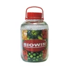 Frasco 12 L com tampa de plástico ['frasco grande', ' frasco de vidro grande', ' frasco grande 12 L', ' frasco de 12 litros', ' frasco para conservas', ' frasco para fermentação', ' frasco para picles', ' para pepinos', ' para couve fermentada', ' frasco industrial', ' frasco com tampa de plástico', ' frasco com pinça', ' pinça para pepinos']