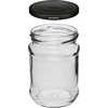 Frasco 250 ml fi 66/4 tampa preta - 6 unid. - 3 