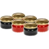 Frasco baixo 200ml - com tampa dourada fi 82/6, 6 peças - 3 
