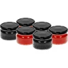 Frasco baixo 200ml - com tampa preta fi 82/6, 6 peças - 3 