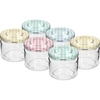 Frasco baixo 330ml - com tampa colorida fi 82/6, 6 peças  - 1 