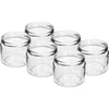 Frasco baixo 330ml - com tampa dourada fi 82/6, 6 peças - 4 