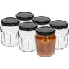 Frasco Compota 230ml com tampa preta fi63/4 - 6 peças - 2 