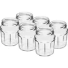Frasco Compota 230ml com tampa preta fi63/4 - 6 peças - 4 