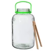 Frasco de vidro 8 L, com pinças - 2 