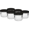 Frasco simples 235 ml (fi82) com tampa preta 6 unid.  - 1 
