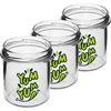Frasco simples 346ml fi 82 com impressão colorida "Yum Yum" e tampa preta, 3 peças - 3 