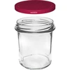 Frasco simples 350 ml (fi 82) com tampa bordô 6 unid. - 3 
