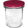 Frasco simples 350 ml (fi 82) com tampa bordô 6 unid. - 2 
