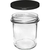 Frasco simples 350ml com tampa preta fi82 - 6un. - 3 