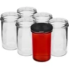 Frasco simples 545ml (fi 82) - com tampa preta, 6 unid. - 3 