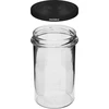 Frasco simples 545ml (fi 82) - com tampa preta, 6 unid. - 4 