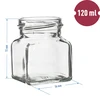 Frasco TO 120 ml Quatro cantos fi 53 tampa - 6 peças - 5 