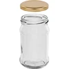 Frasco TO 300 ml com tampa dourada fi 66 - 6 unid. - 3 
